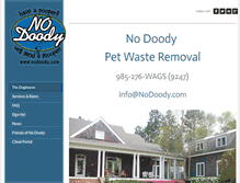 Tablet Screenshot of nodoody.com